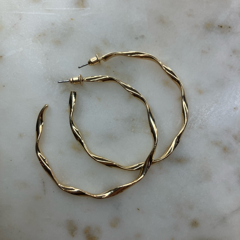 Large gold hoops